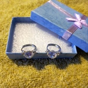 Hoop CZ Earrings